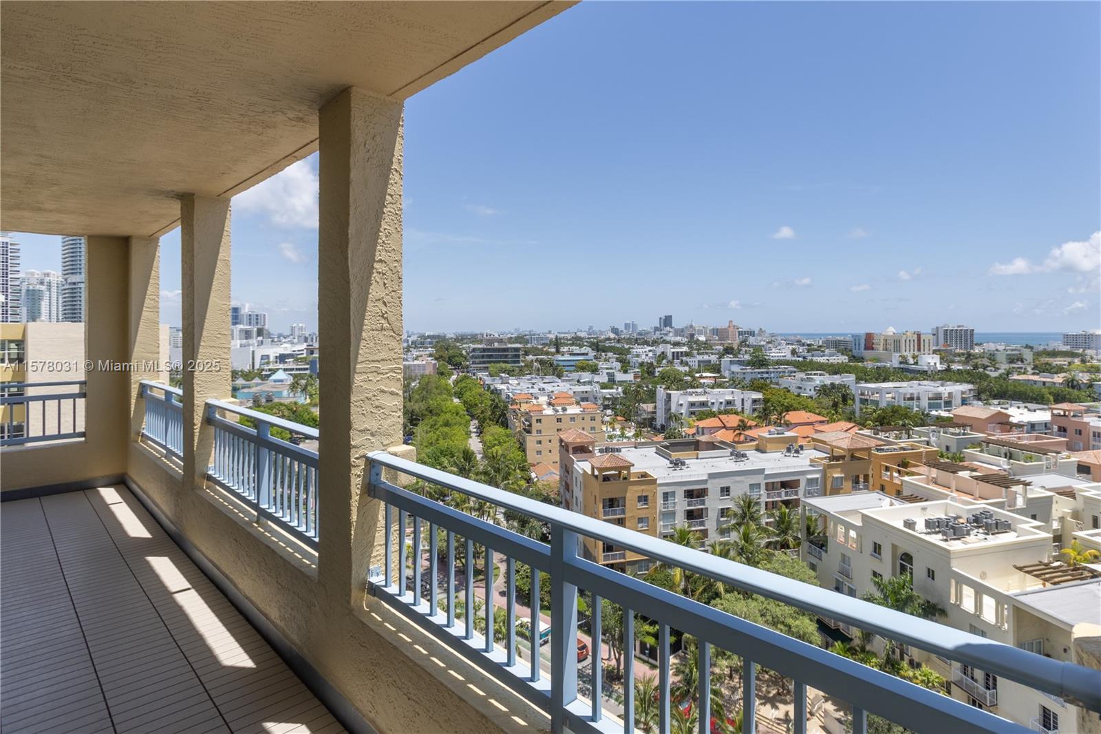 90 Alton Road, Unit 1411 Miami Beach, FL 33139 - Photo 24 of 36 a view of city from a balcony