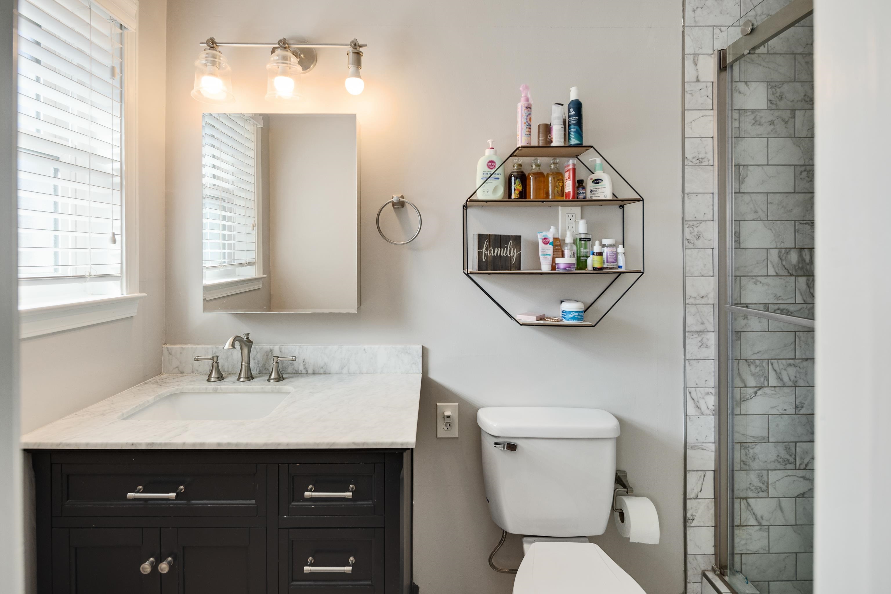 3888 Appling Road Bartlett, TN 38135 - Photo 16 of 21 a bathroom with a sink a toilet and a mirror