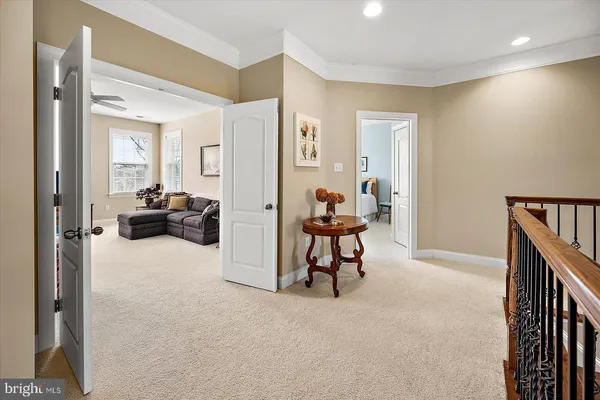 a view of yard with swimming pool and trees