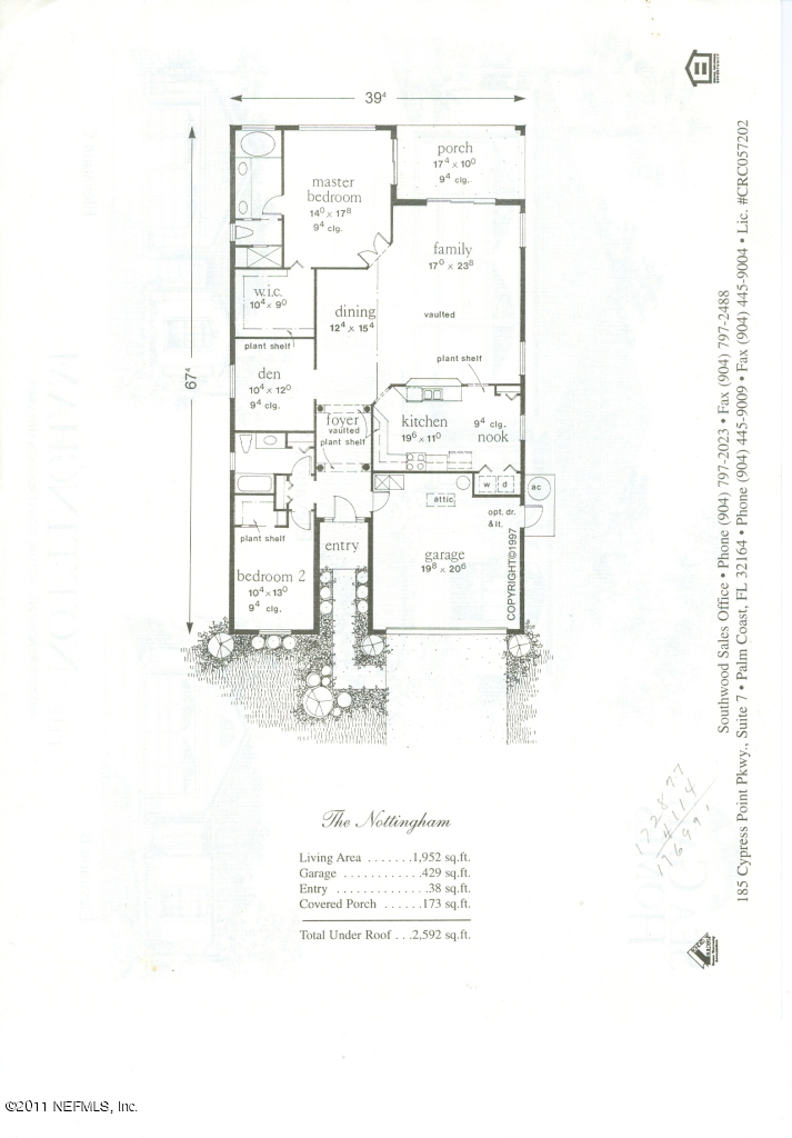 944 Ridgewood Lane St. Augustine, FL 32086 - Photo 22 of 22 Floor Plan