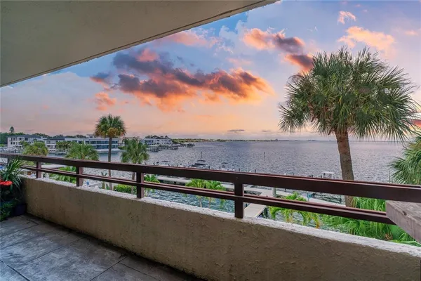 swimming view from a balcony