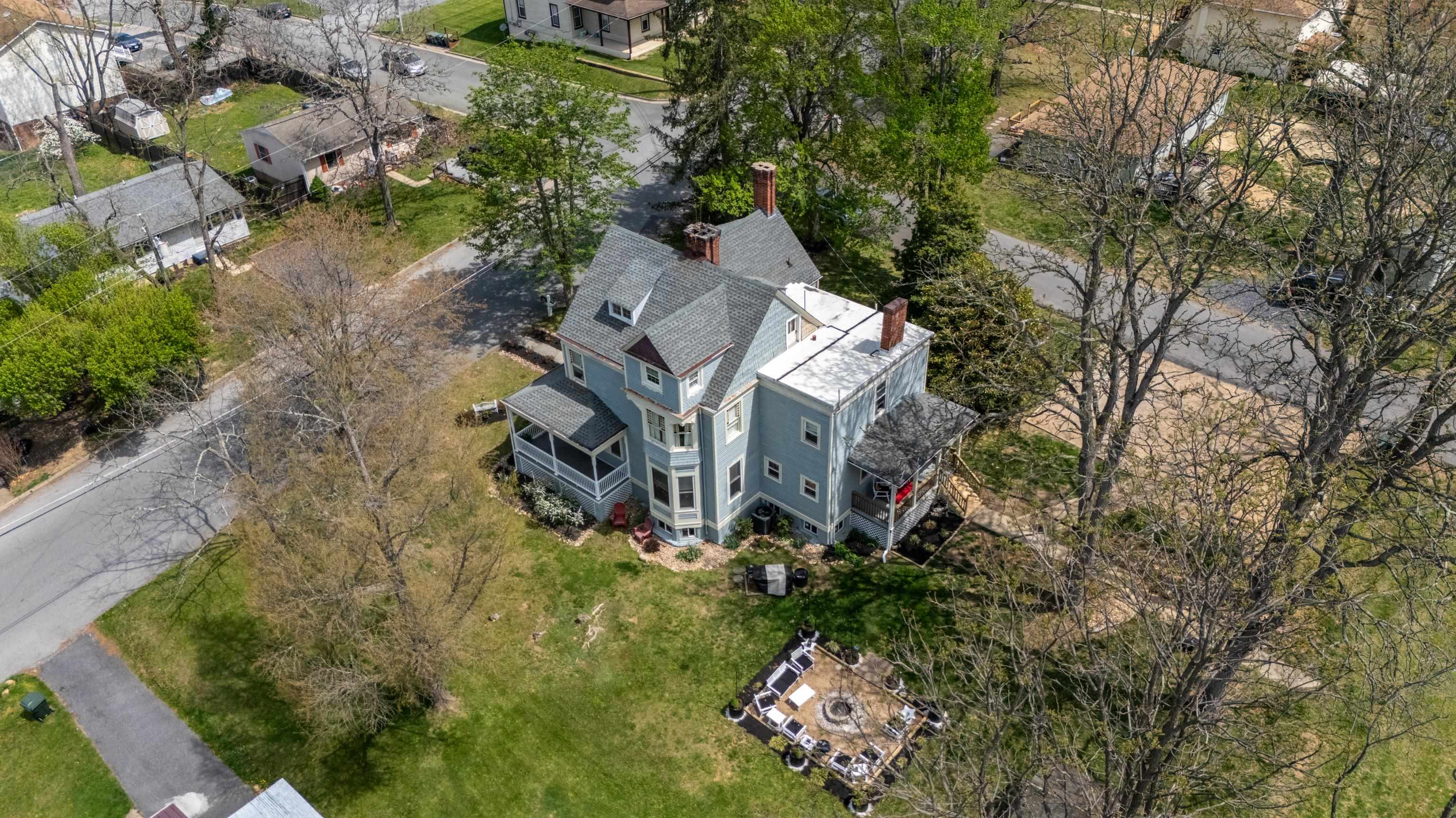 1224 4th Street Waynesboro, VA 22980 - Photo 71 of 75 an aerial view of a house with a yard basket ball court and outdoor seating