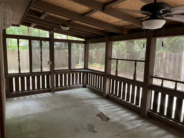 a view of a porch