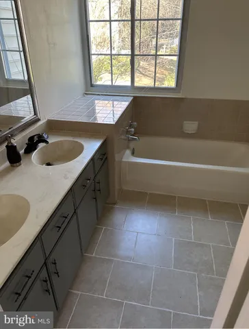 a bathroom with a sink and a bathtub