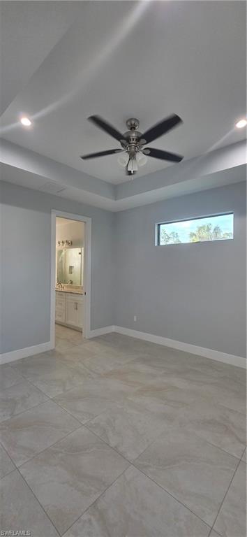 598 2nd Street Southeast Naples, FL 34117 - Photo 23 of 40 Spare room with recessed lighting and ceiling fan