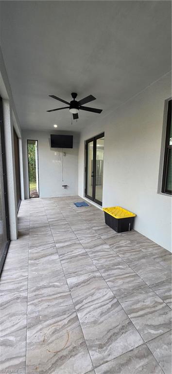 598 2nd Street Southeast Naples, FL 34117 - Photo 37 of 40 View of patio with ceiling fan