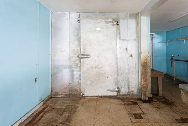 a view of a bathroom with a shower