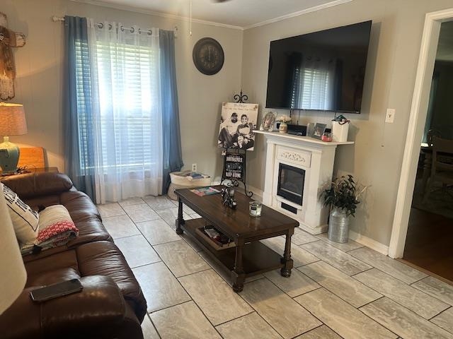 40 Lewter Road Crump, TN 38327 - Photo 6 of 25 Living room with ornamental molding