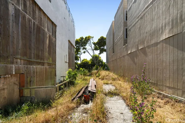a backyard of a house