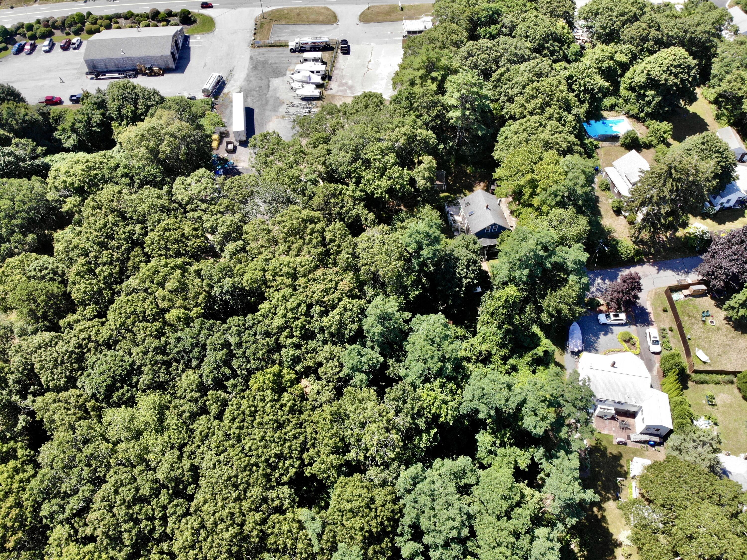 51 Commonwealth Avenue Sagamore, MA 02561 - Photo 3 of 10 an aerial view of residential house with outdoor space and trees all around