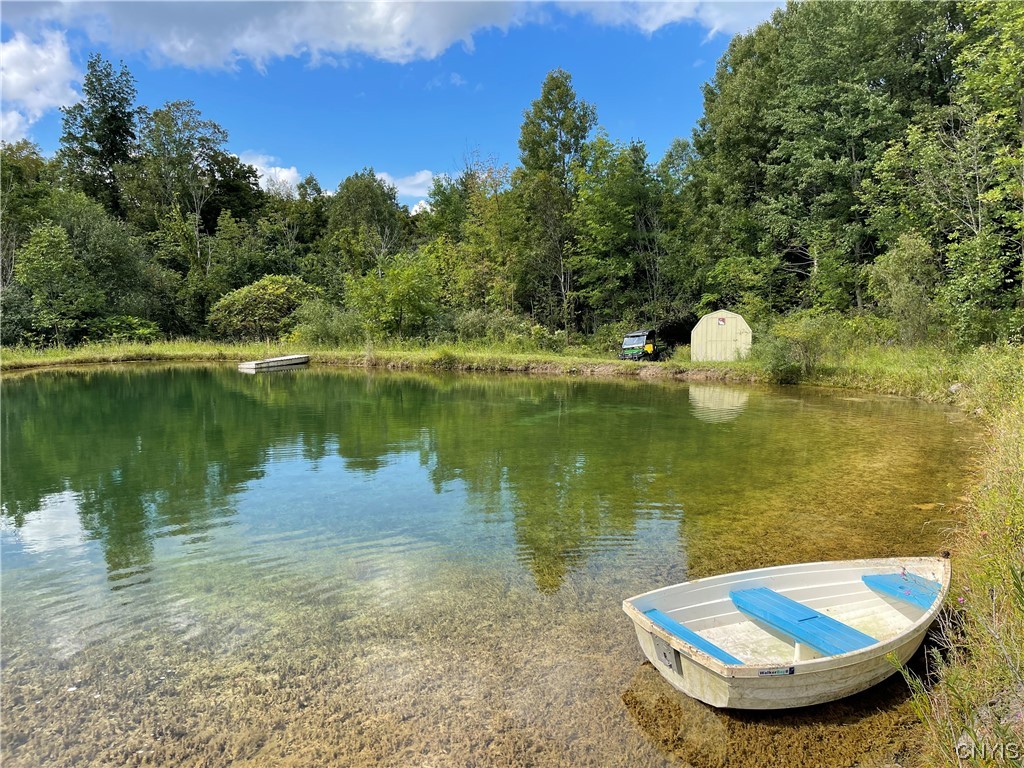 6155 Quarry Road Sullivan, NY 13032 - Photo 29 of 50 Lower pond with a small utility shed