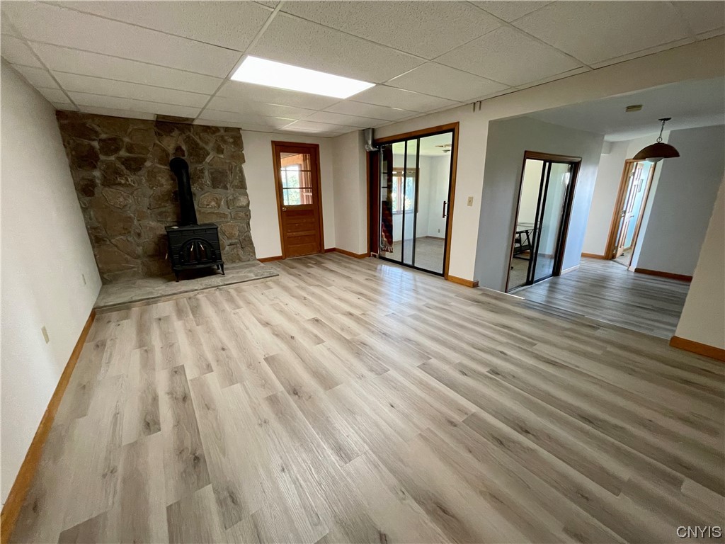 6155 Quarry Road Sullivan, NY 13032 - Photo 35 of 50 Lower level family area with wood burning stove.