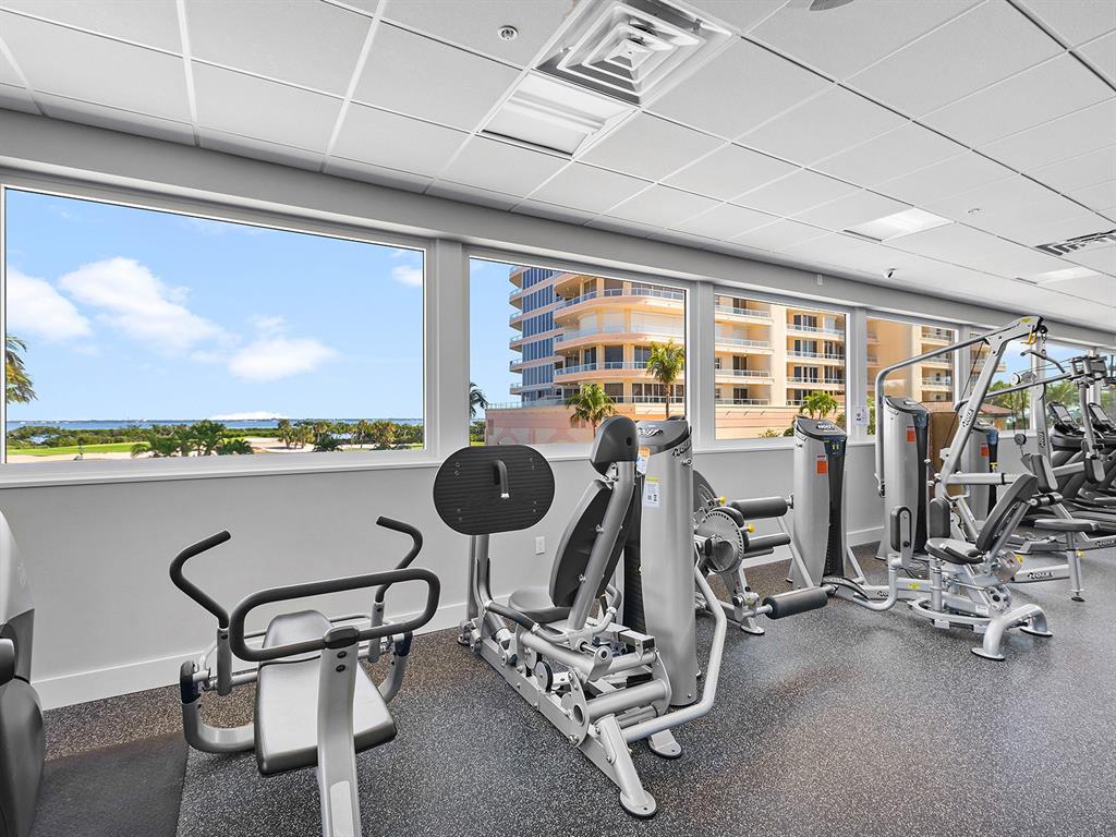 3040 Grand Bay Boulevard, Unit 213 Longboat Key, FL 34228 - Photo 39 of 44 a view of a room with gym equipment