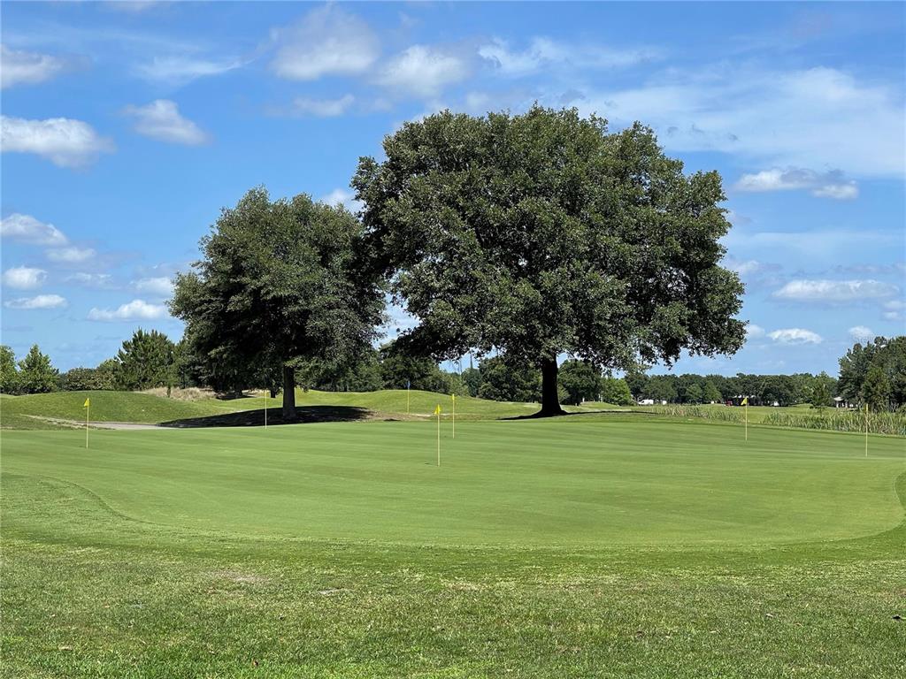 3434 Sagebrush Street Harmony, FL 34773 - Photo 16 of 21 a view of a golf course with a lake
