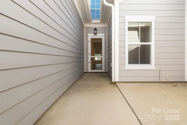 a view of front door of house