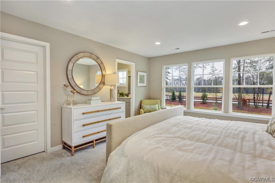 12830 Deep Wl Road Midlothian, VA 23112 - Photo 15 of 50 a bedroom with a bed mirror and a window
