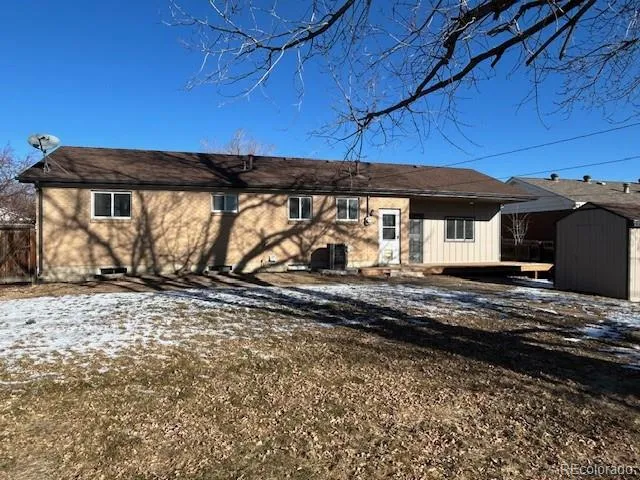 a backyard of a house
