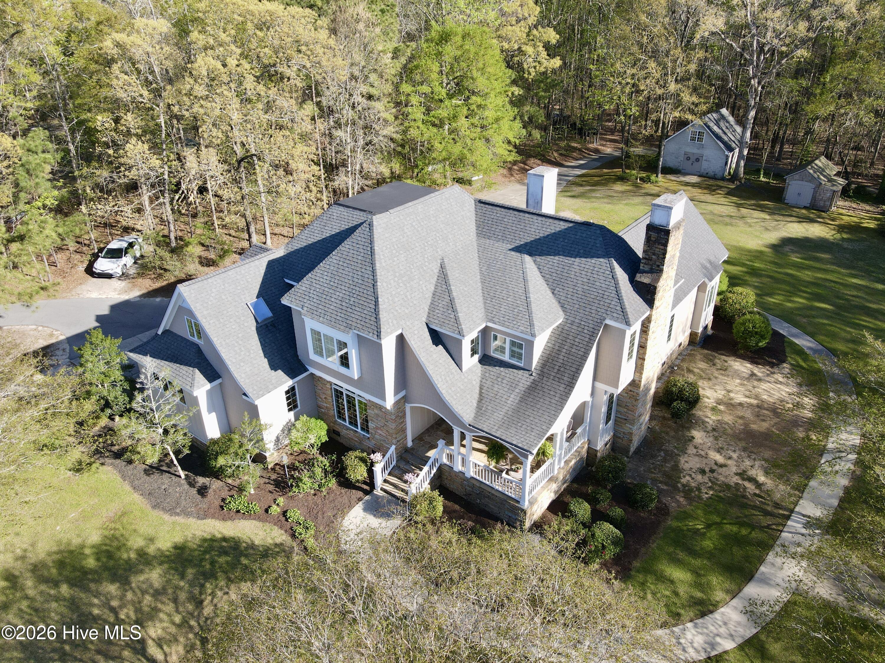 1285 Bear Grass Road Williamston, NC 27892 - Photo 10 of 130 Front side aerial view