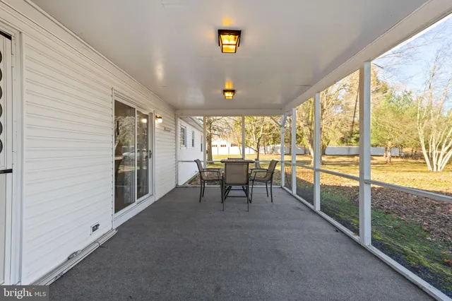 a view of an entryway with seating space