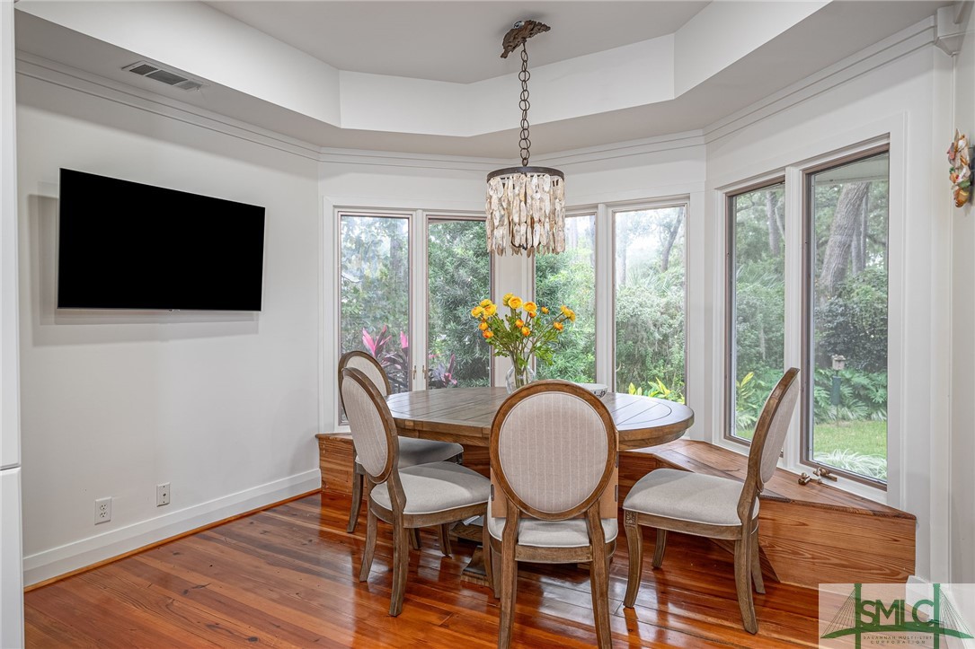 205 Bartram Road Savannah, GA 31411 - Photo 15 of 43 This breakfast area looks out to some of the lush
