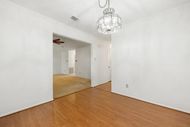 wooden floor in an empty room