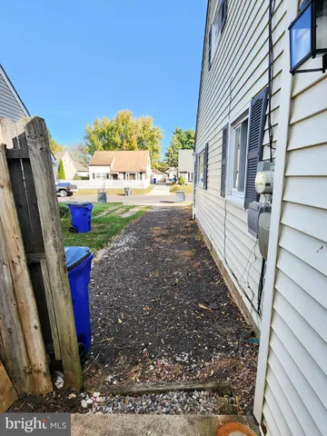 a view of a garden from a patio