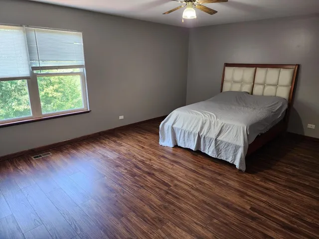 a view of small space with racks on the wall