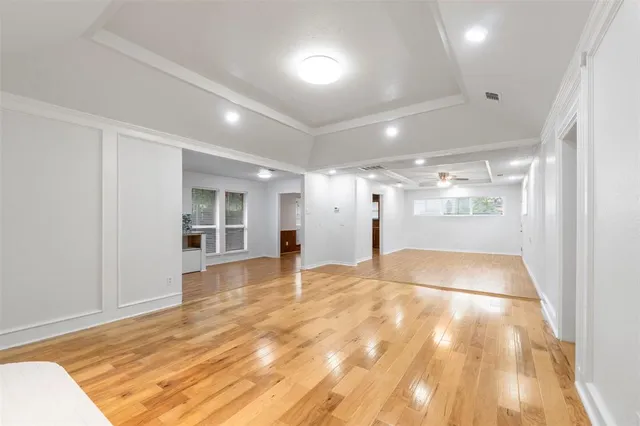 a view of an empty room