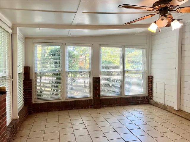 a view of a room with window