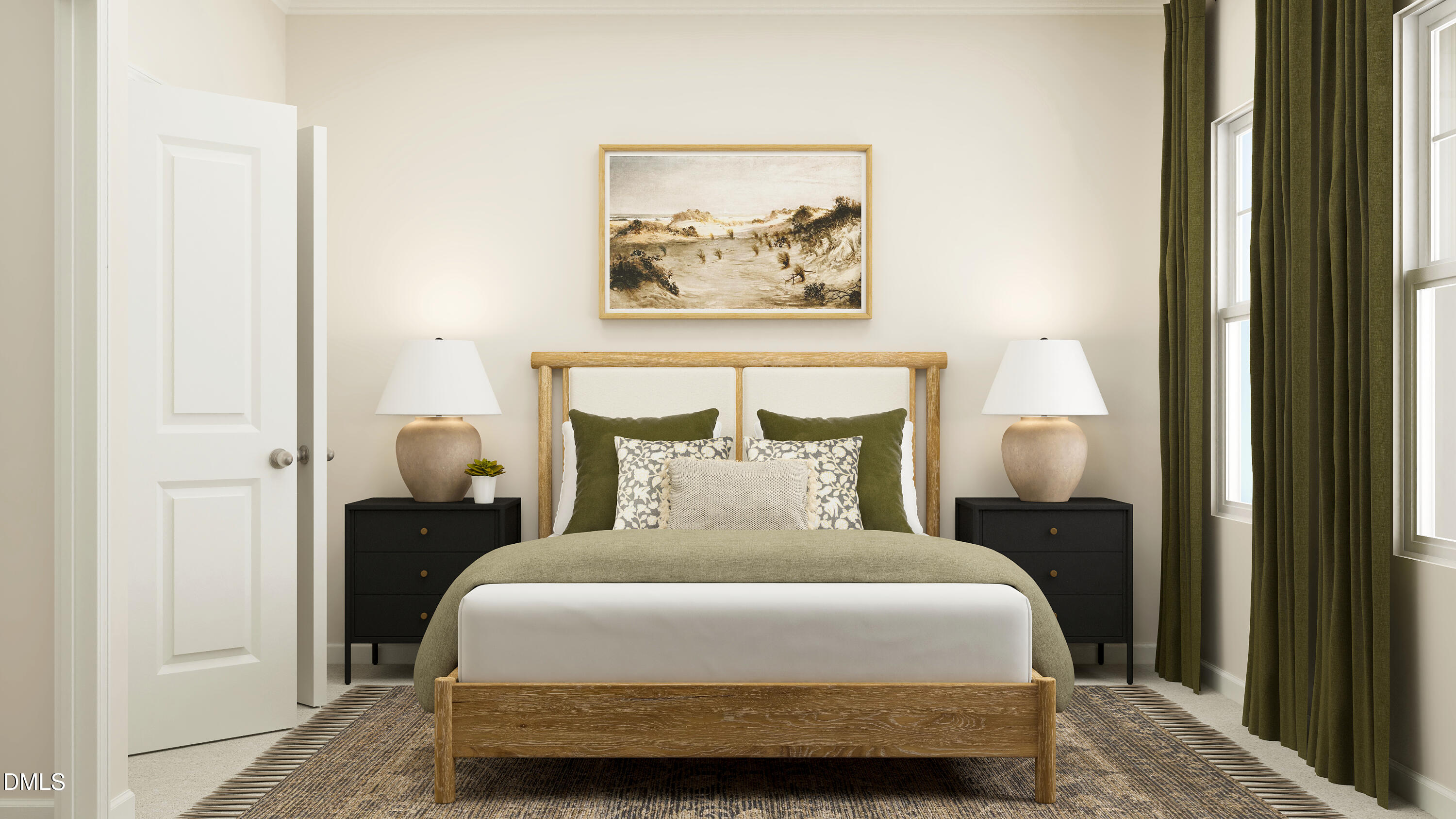 5826 Millstone Way Sims, NC 27880 - Photo 12 of 23 a bedroom with a bed and a painting on the wall