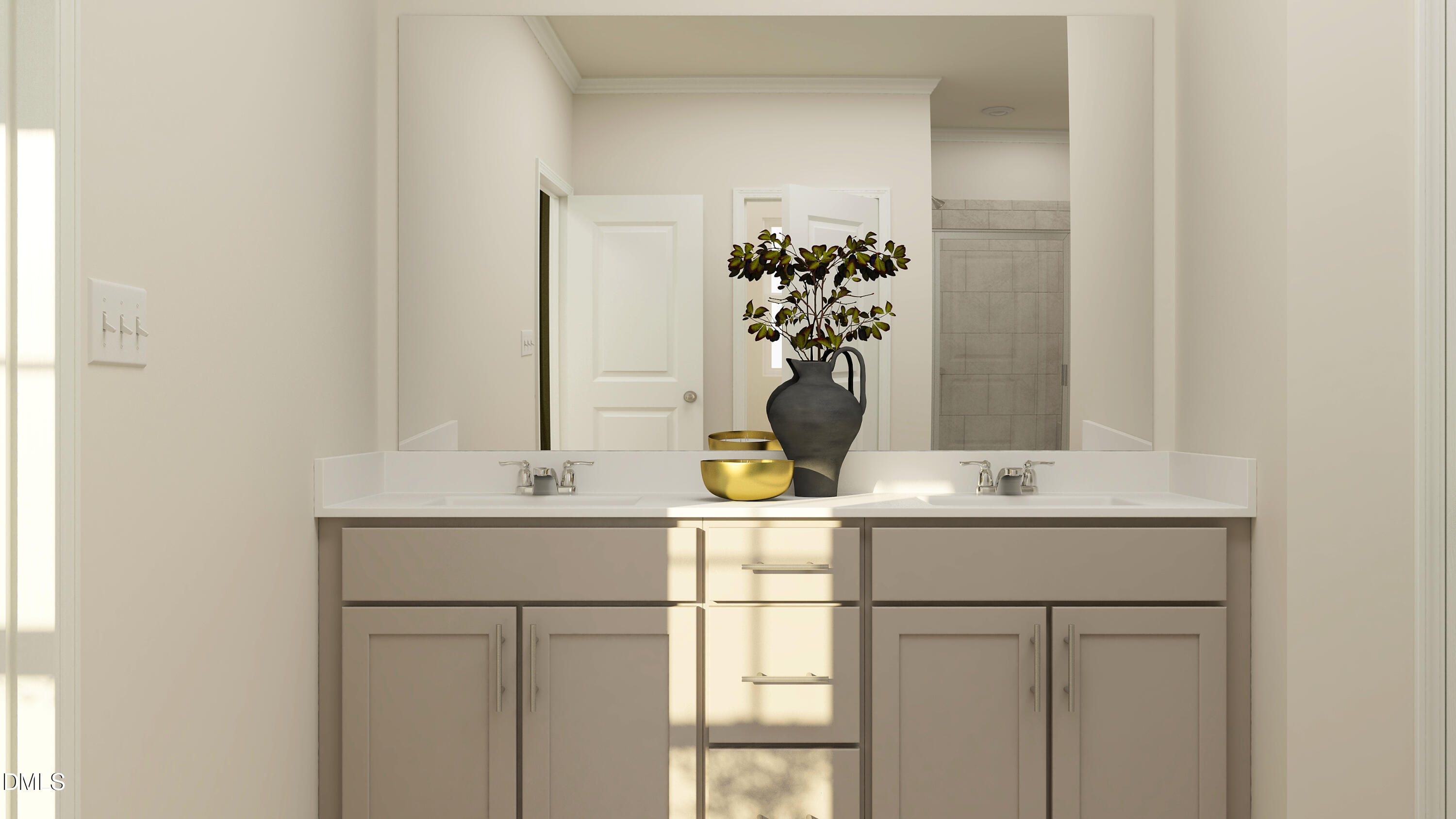 5826 Millstone Way Sims, NC 27880 - Photo 21 of 23 a bathroom with a sink and a mirror