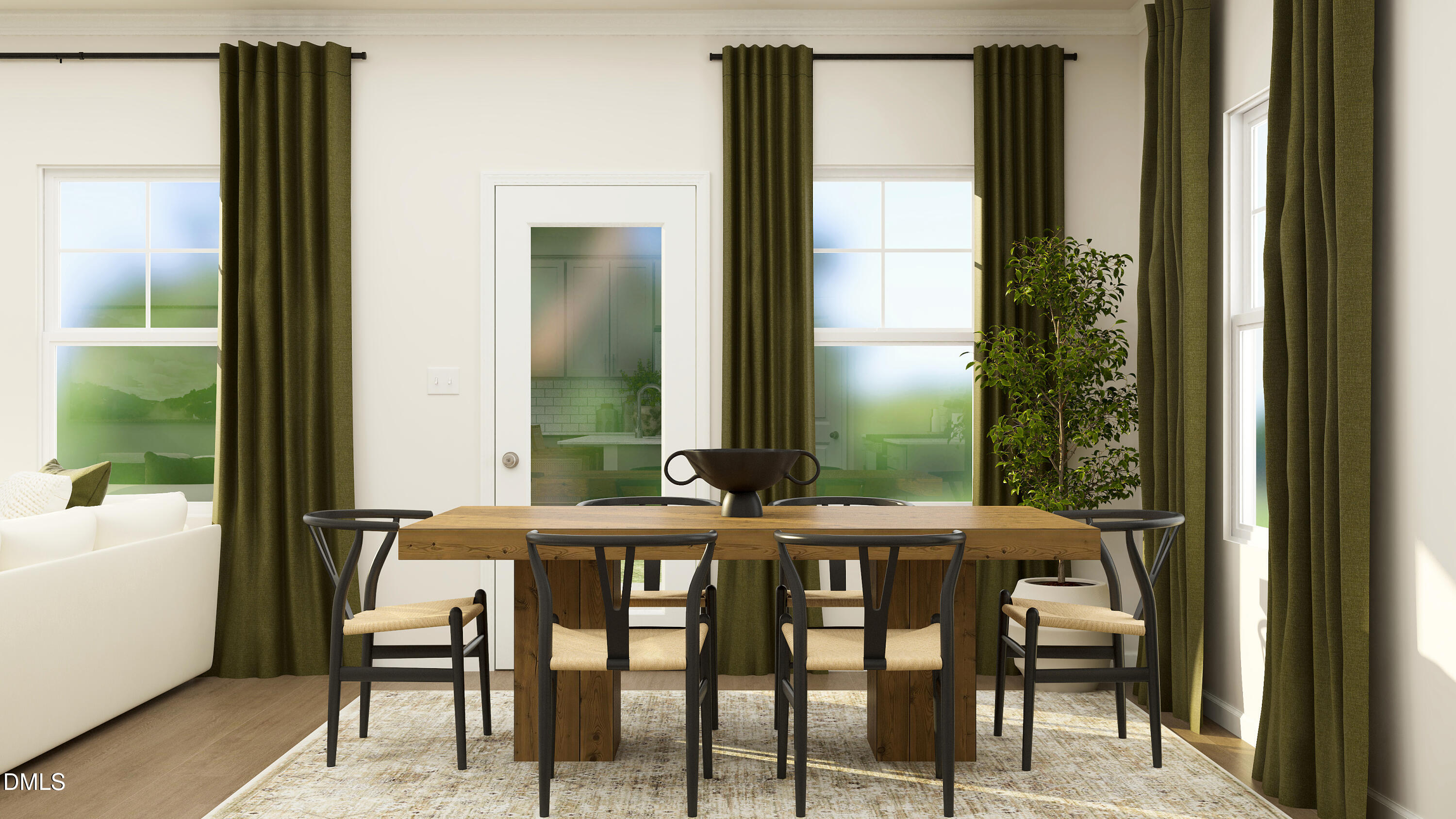5826 Millstone Way Sims, NC 27880 - Photo 7 of 23 a view of a dining room with furniture and window