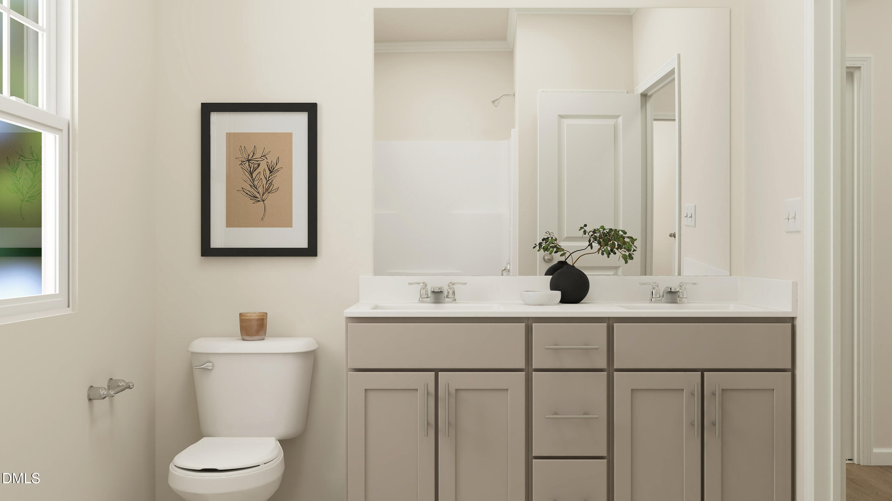 5826 Millstone Way Sims, NC 27880 - Photo 10 of 23 a bathroom with a sink vanity mirror and toilet