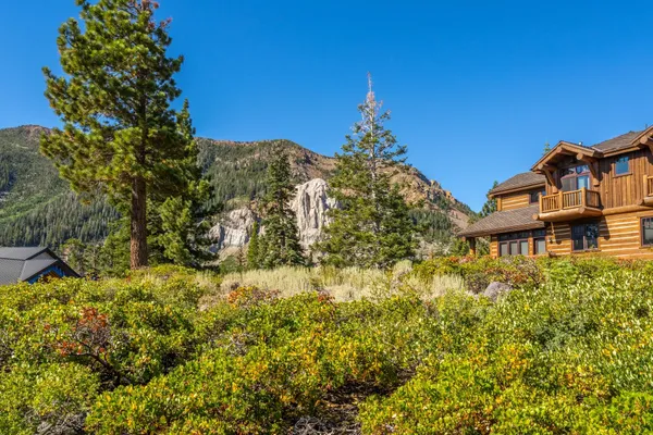 a view of a houses with a yard in front of it