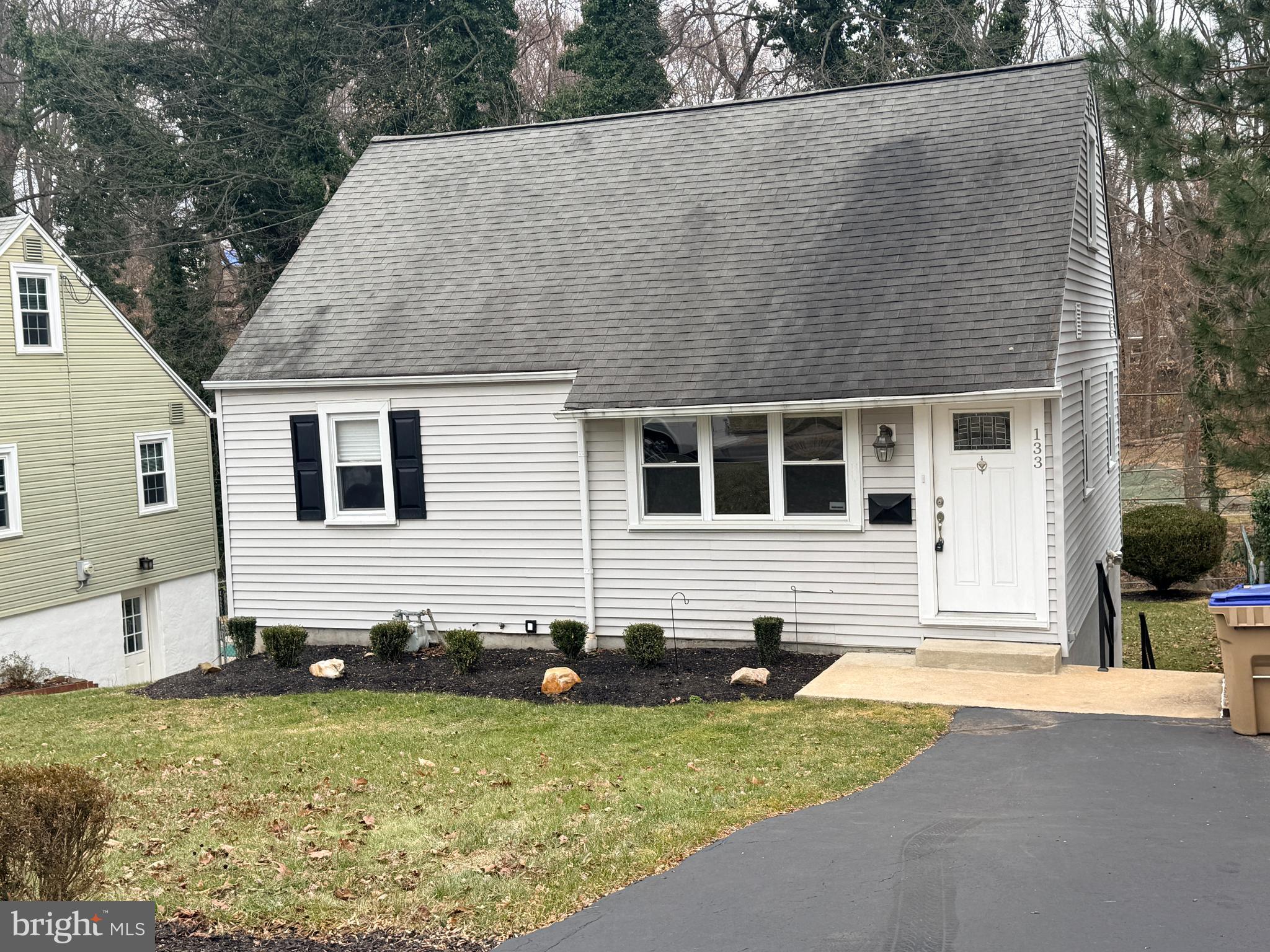 a backyard of a house