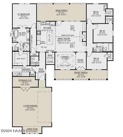 7265 Deville Estates Deville, LA 71328 - Photo 3 of 3 7265 DEVILLE ESTATES FLOOR PLAN