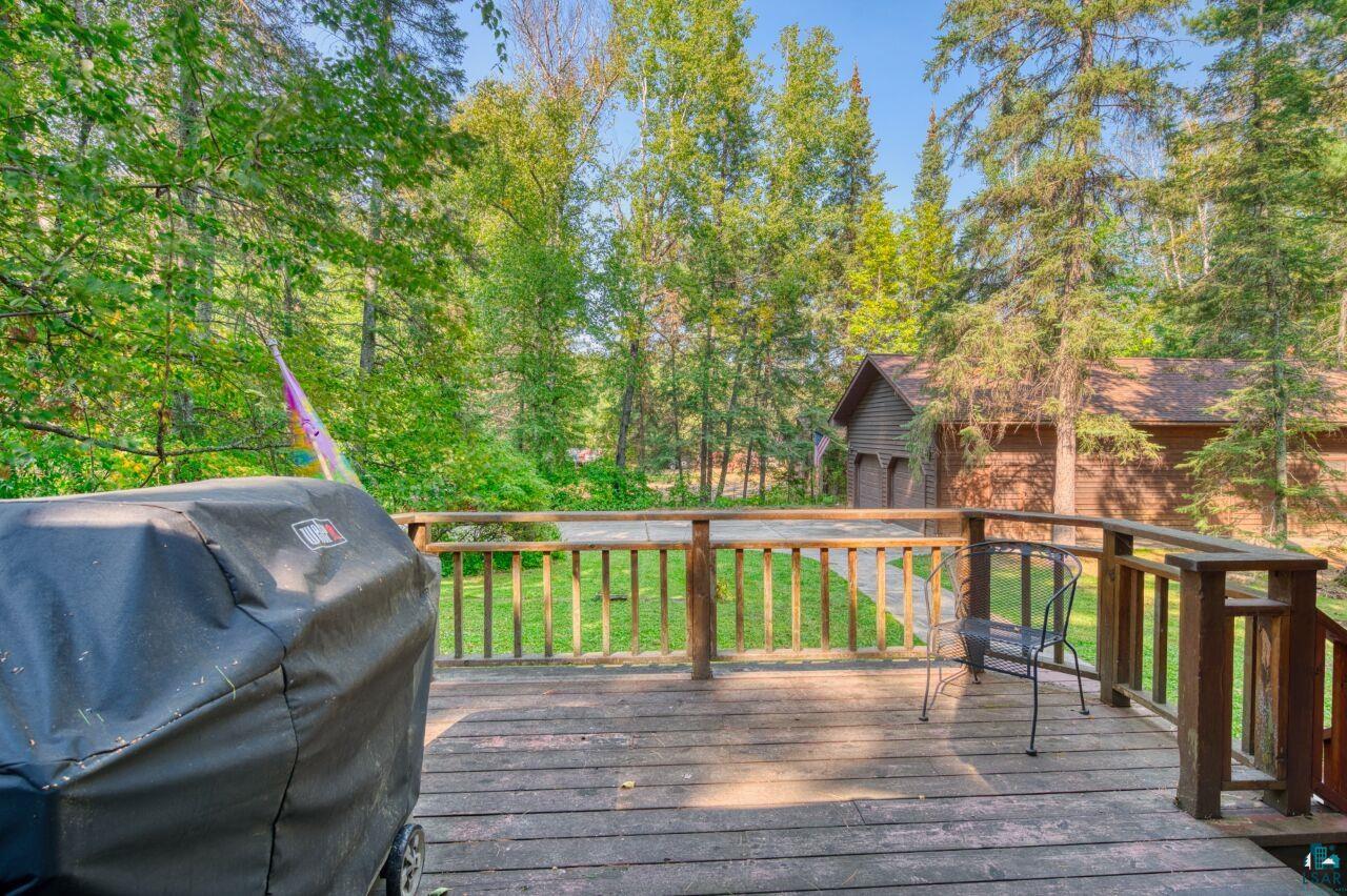 6312 Juniper Lane Gilbert, MN 55741 - Photo 28 of 50 Wooden terrace featuring area for grilling