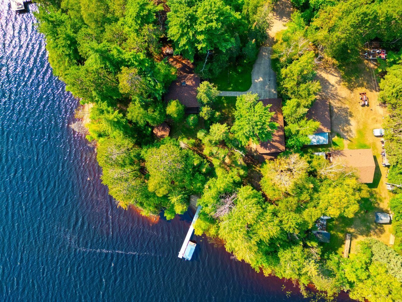 6312 Juniper Lane Gilbert, MN 55741 - Photo 45 of 50 Drone / aerial view with a water view