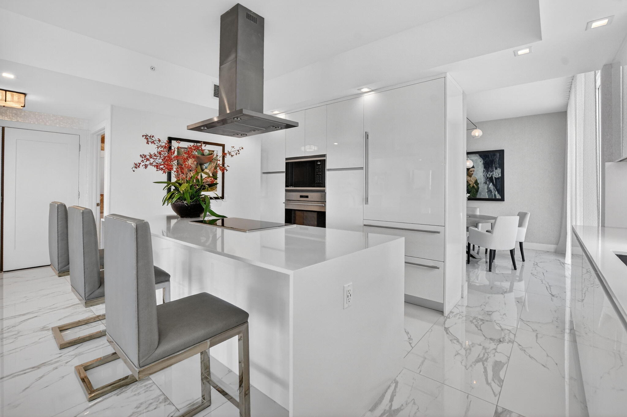 20155 Boca W Drive, Unit B701 Boca Raton, FL 33434 - Photo 16 of 78 a view of kitchen with furniture and refrigerator