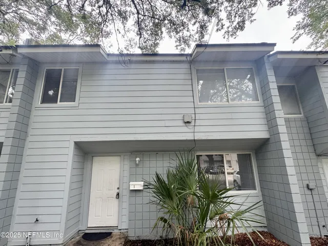 a front view of a house