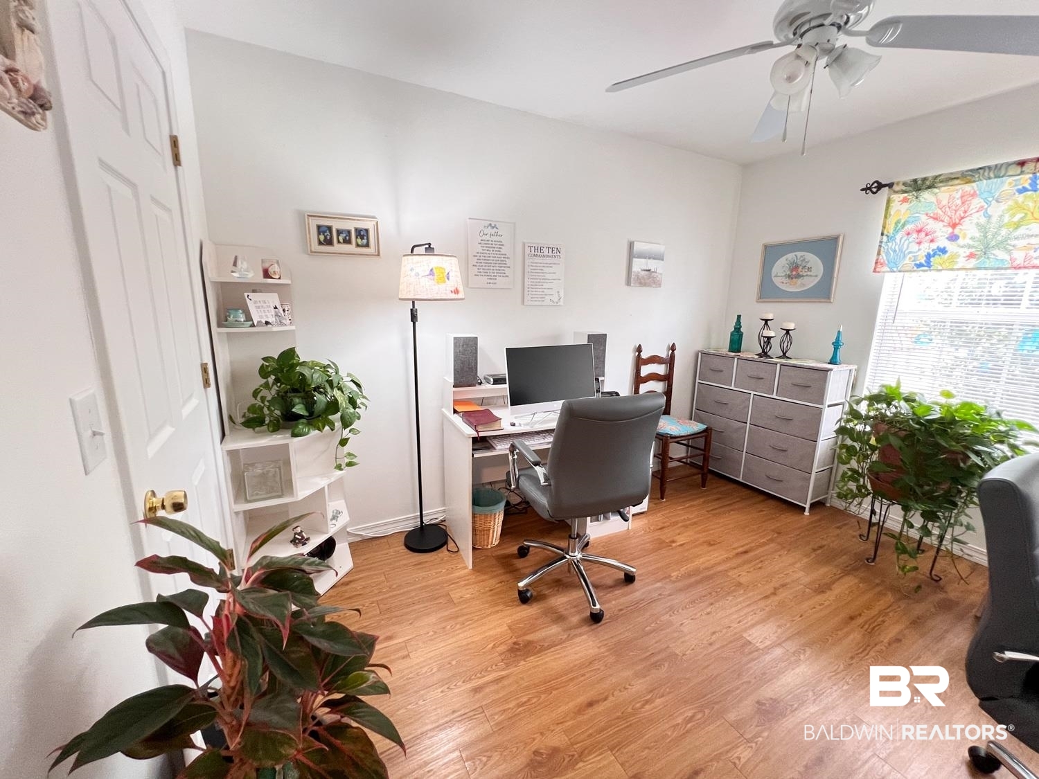 16690 Plum Court Loxley, AL 36551 - Photo 16 of 30 Office featuring light wood-type flooring and ceiling fan