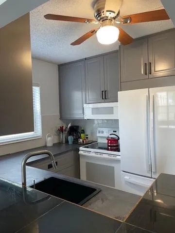 a work place with glass window and table