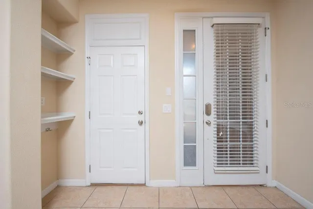 a view of front door