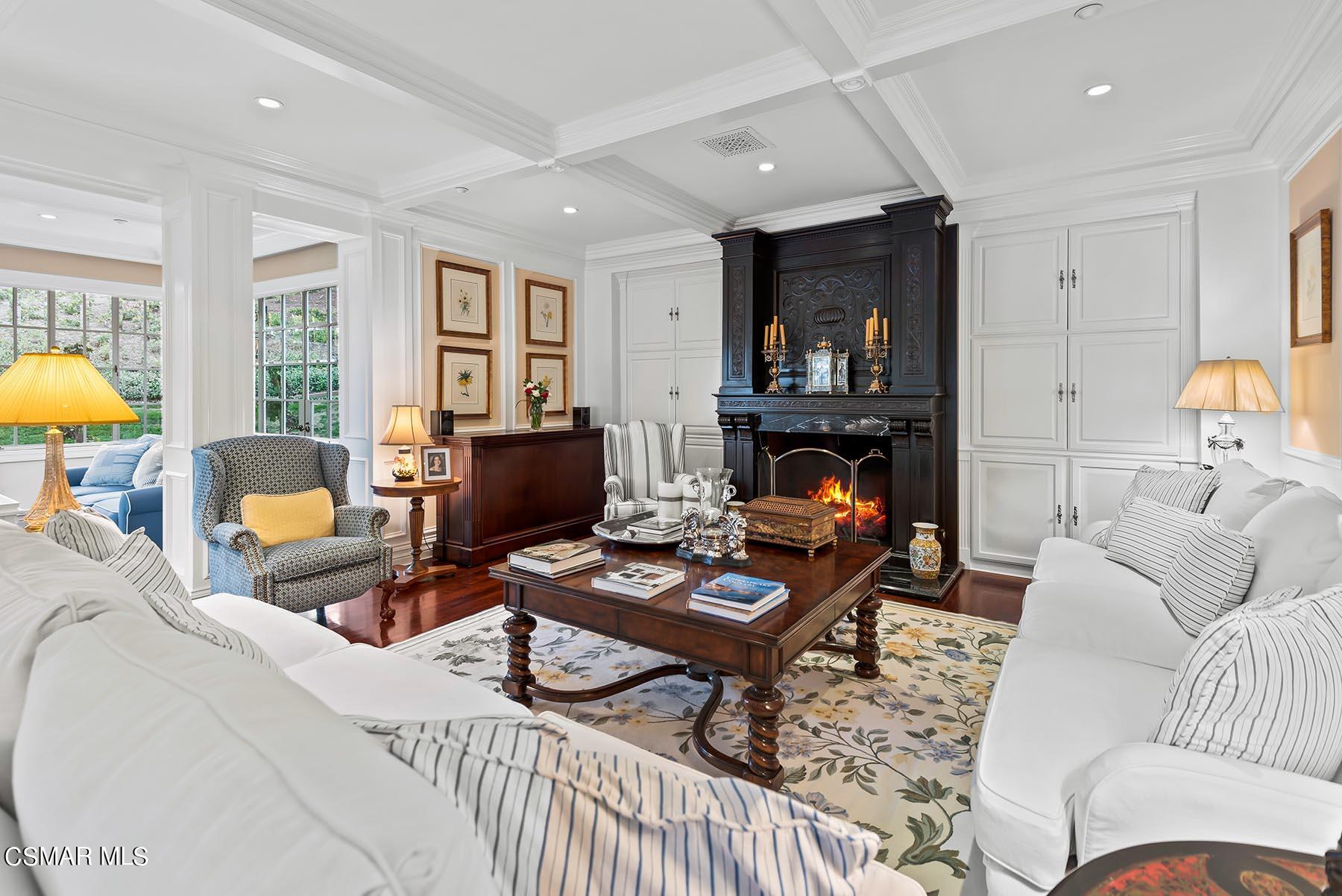 2155 Upper Ranch Road Westlake Village, CA 91362 - Photo 14 of 52 a living room with furniture and a fireplace