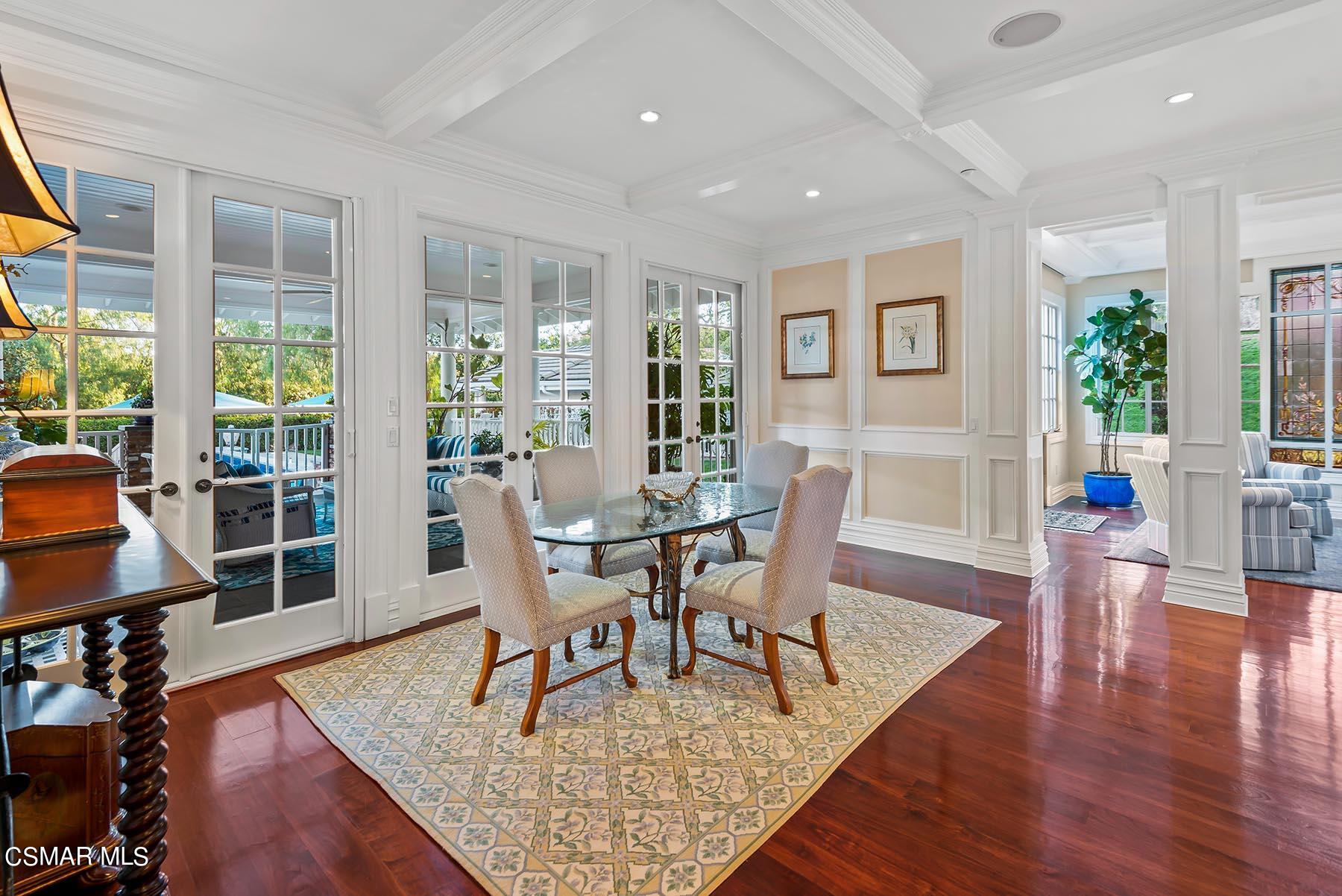 2155 Upper Ranch Road Westlake Village, CA 91362 - Photo 15 of 52 a view of a dining room with furniture and wooden floor