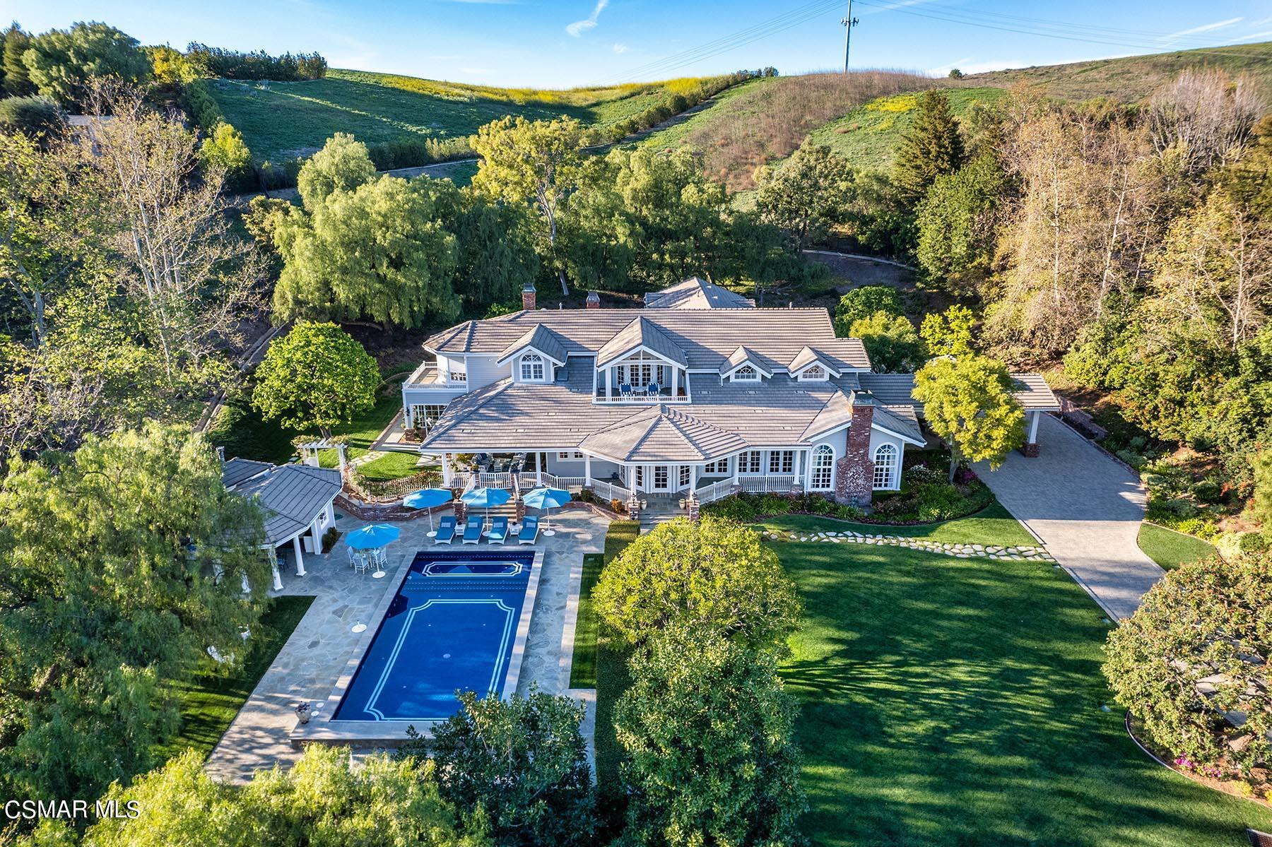 2155 Upper Ranch Road Westlake Village, CA 91362 - Photo 25 of 52 an aerial view of residential houses with outdoor space and trees