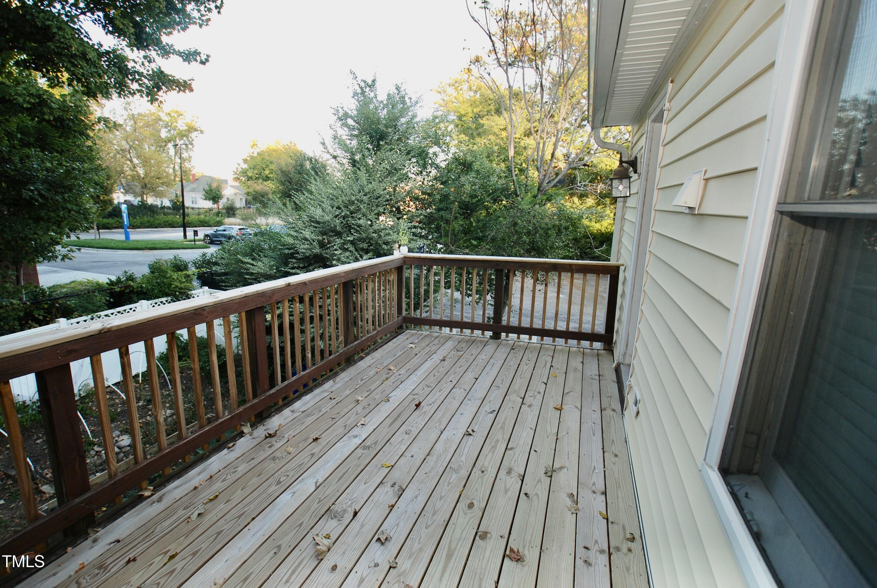 2306 Stafford Avenue, Unit B Raleigh, NC 27607 - Photo 13 of 29 a view of backyard with deck and wooden floor