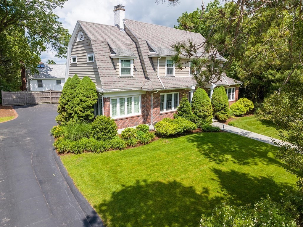 5 Agawam Road Newton, MA 02468 - Photo 21 of 23 a front view of a house with a yard