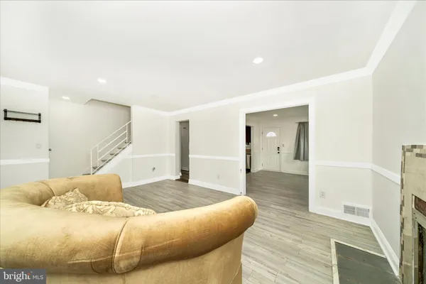 a bedroom with a bed and bathroom