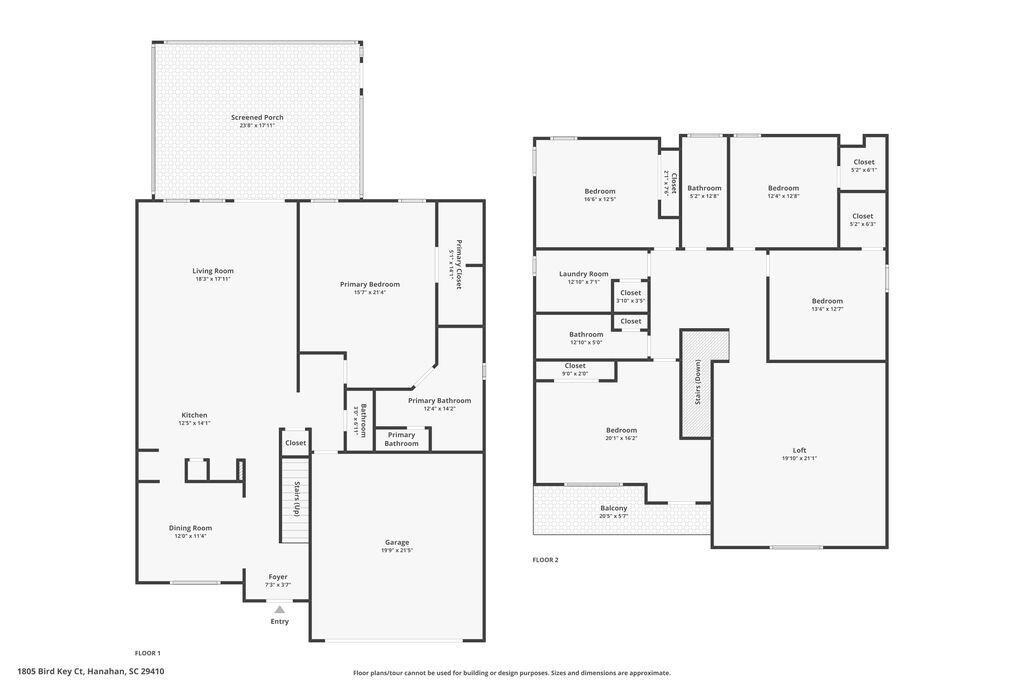 1805 Bird Key Court Hanahan, SC 29410 - Photo 42 of 42 Floor Plan